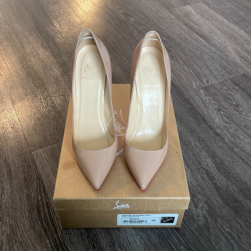Christian Louboutin Pigalle 120 Patent Nude